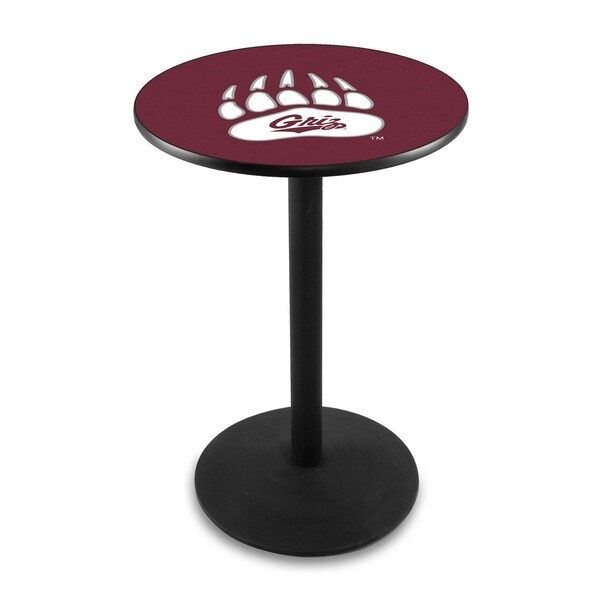 42" Blk Wrinkle Montana Pub Table